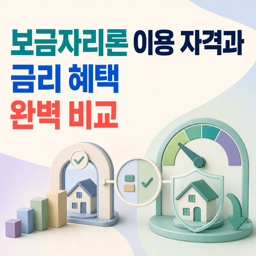 보금자리론 이용 자격과 금리 혜택 완벽 비교 - 뱅크몰 금융정보