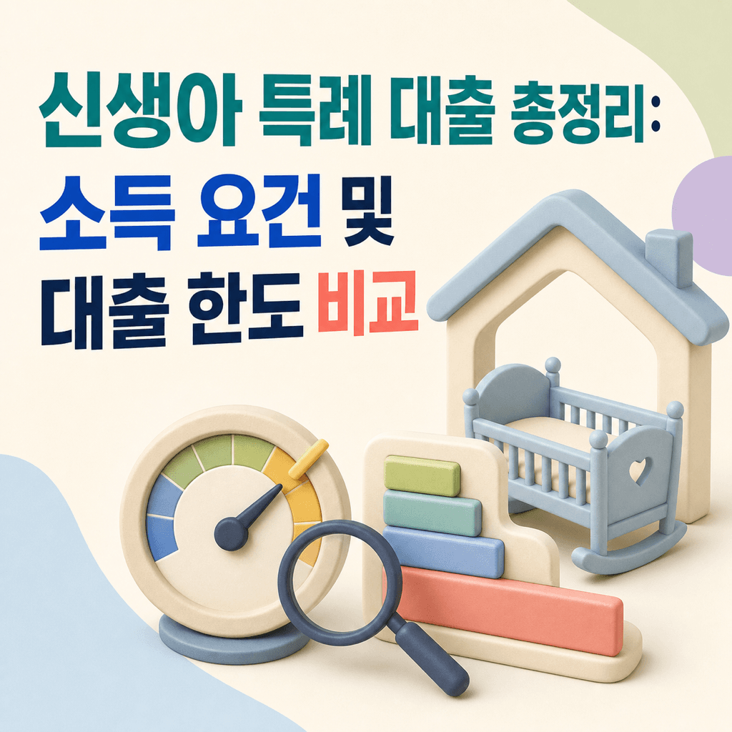신생아 특례 대출 총정리: 소득 요건 및 대출 한도 비교 - 뱅크몰 금융정보