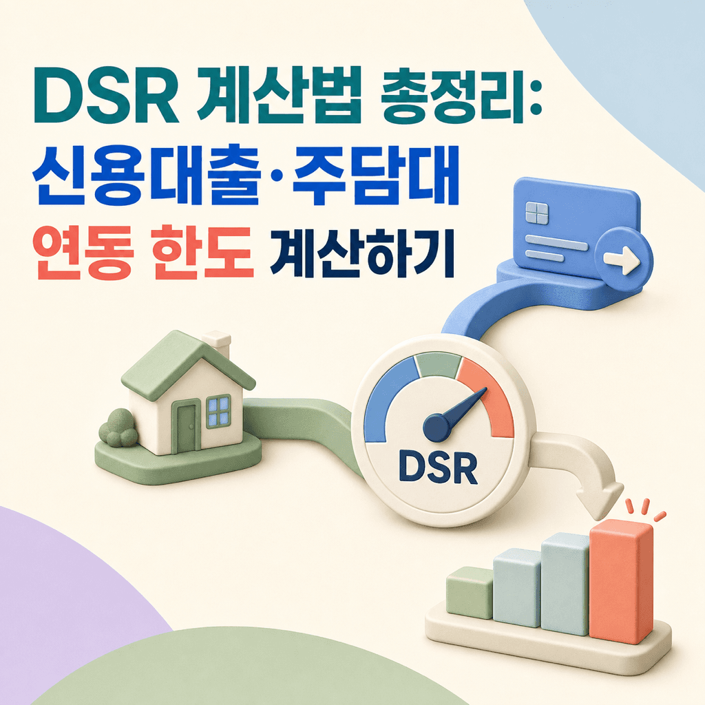 DSR 계산법 총정리: 신용대출·주담대 연동 한도 계산하기 - 뱅크몰 금융정보