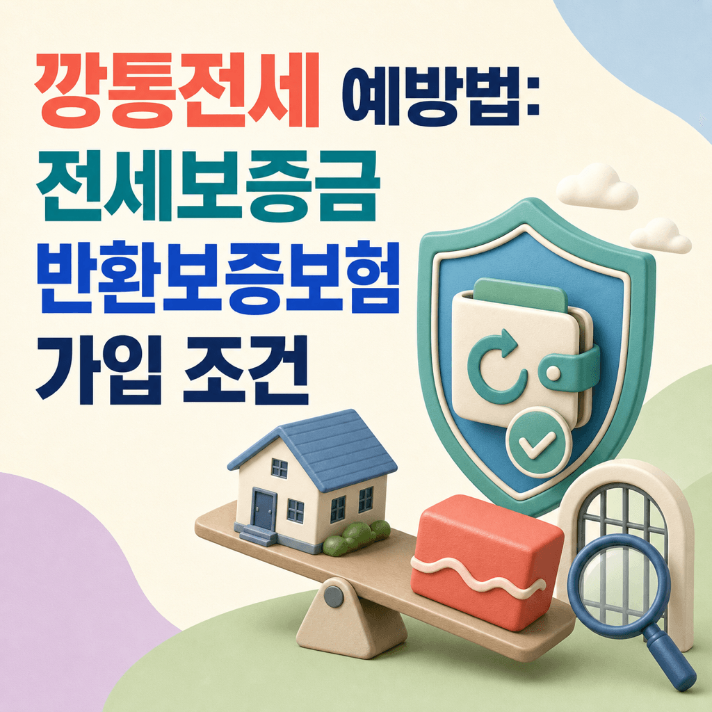 깡통전세 예방법: 전세보증금 반환보증보험 가입 조건 - 뱅크몰 금융정보