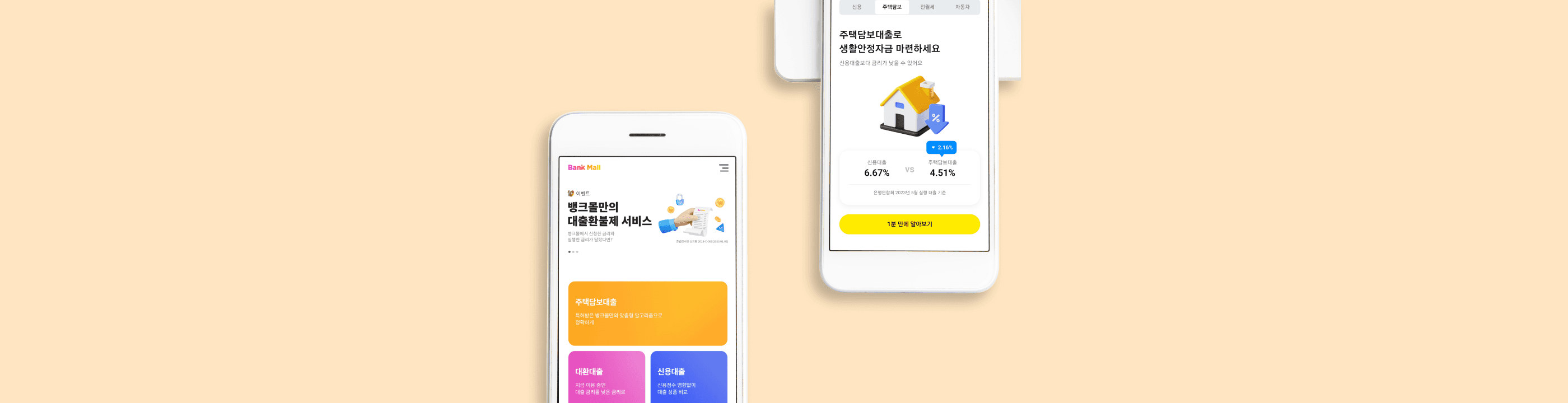 인터넷은행 주택담보대출 2조 3천억 증가, 온라인 시장의 경쟁력 - 뱅크몰 금융정보