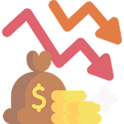 비수기·매출 변동으로 현금흐름 필요 상황 아이콘