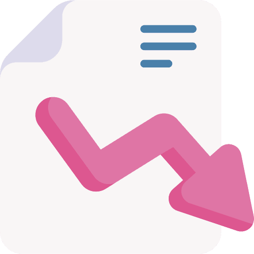 금리 인하 상황 아이콘