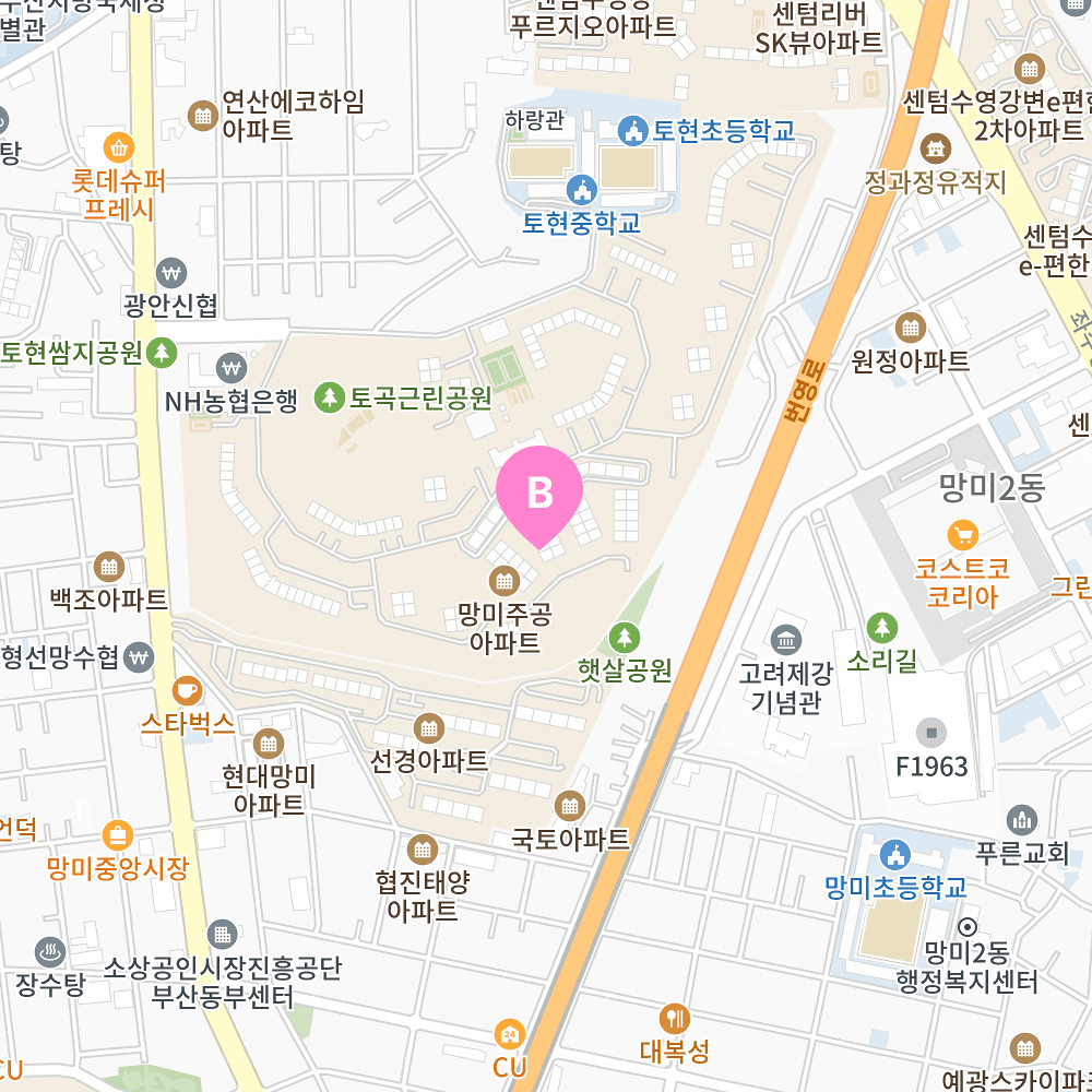 망미주공 지도