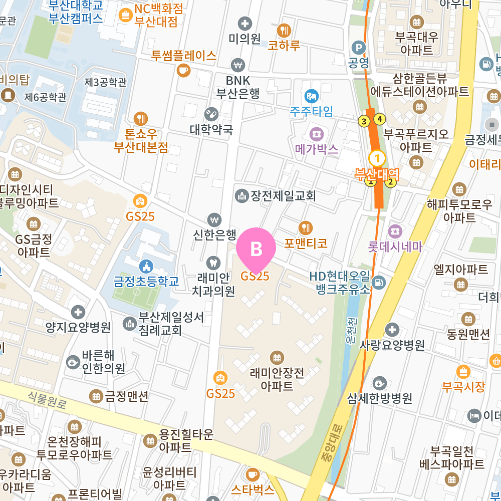 장전 지도