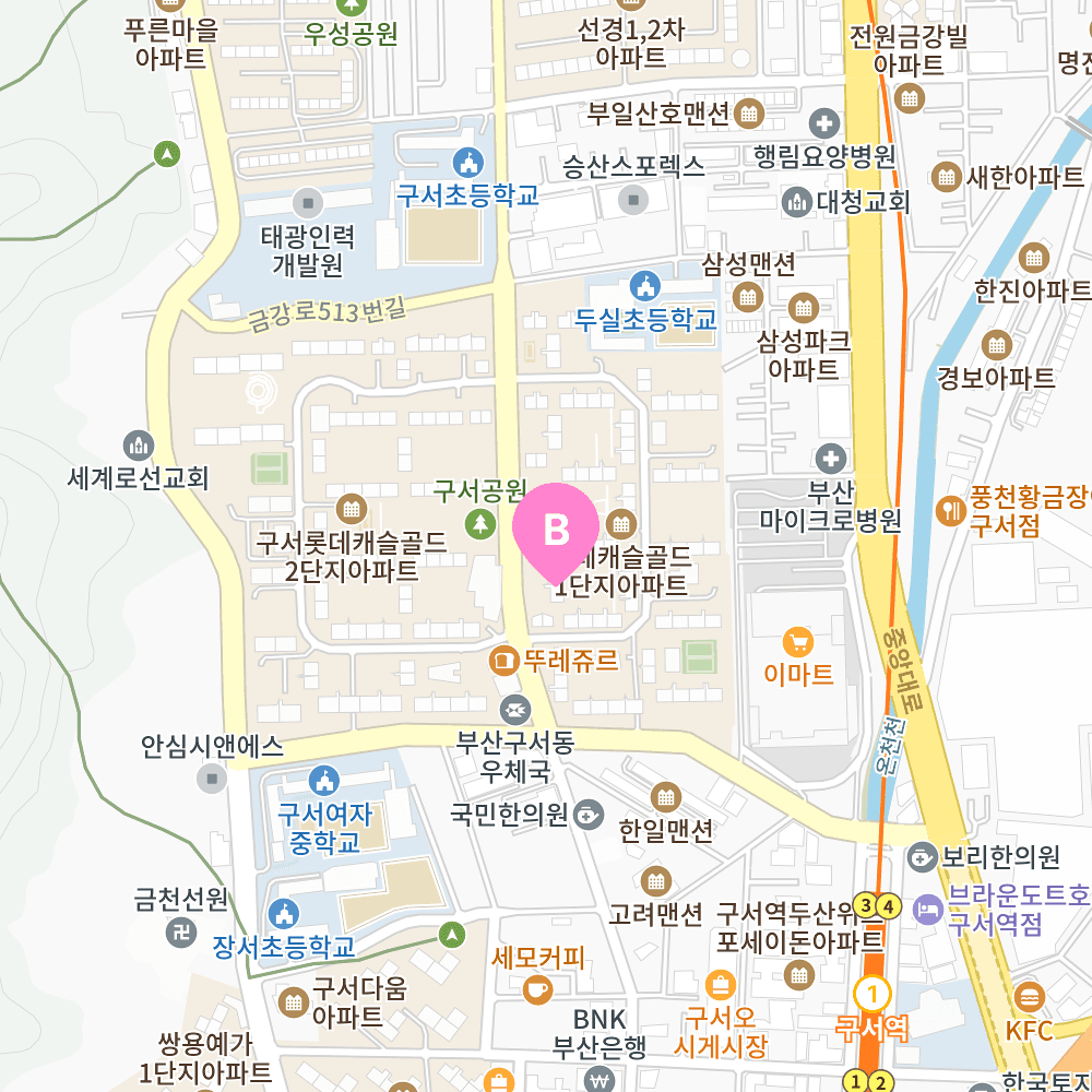 구서 지도