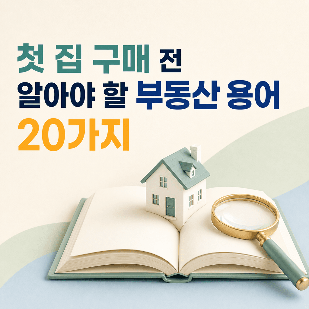 첫 집 구매 전 알아야 할 부동산 용어 20가지 - 뱅크몰 금융정보