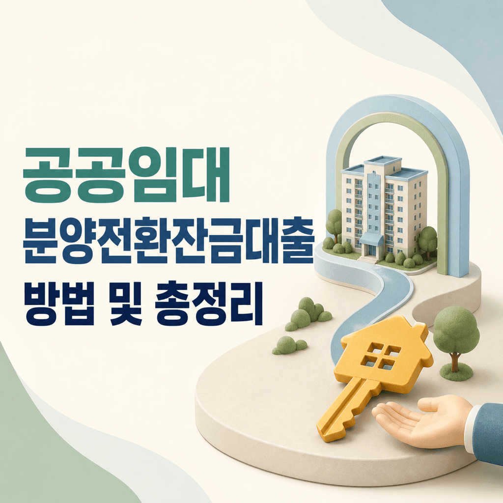 공공임대 분양전환잔금대출 방법 및 총정리 - 뱅크몰 금융정보