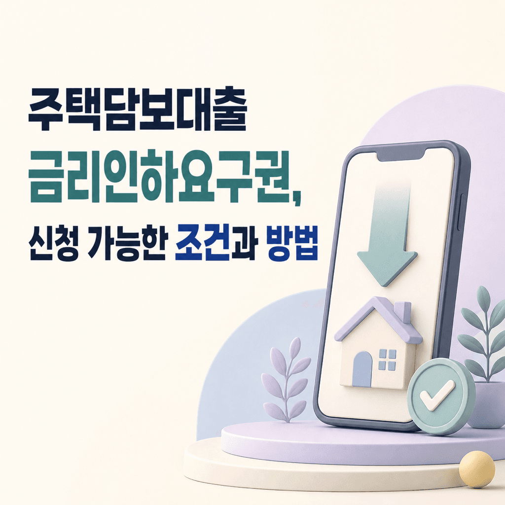 주택담보대출 금리인하요구권, 신청 가능한 조건과 방법 - 뱅크몰 금융정보