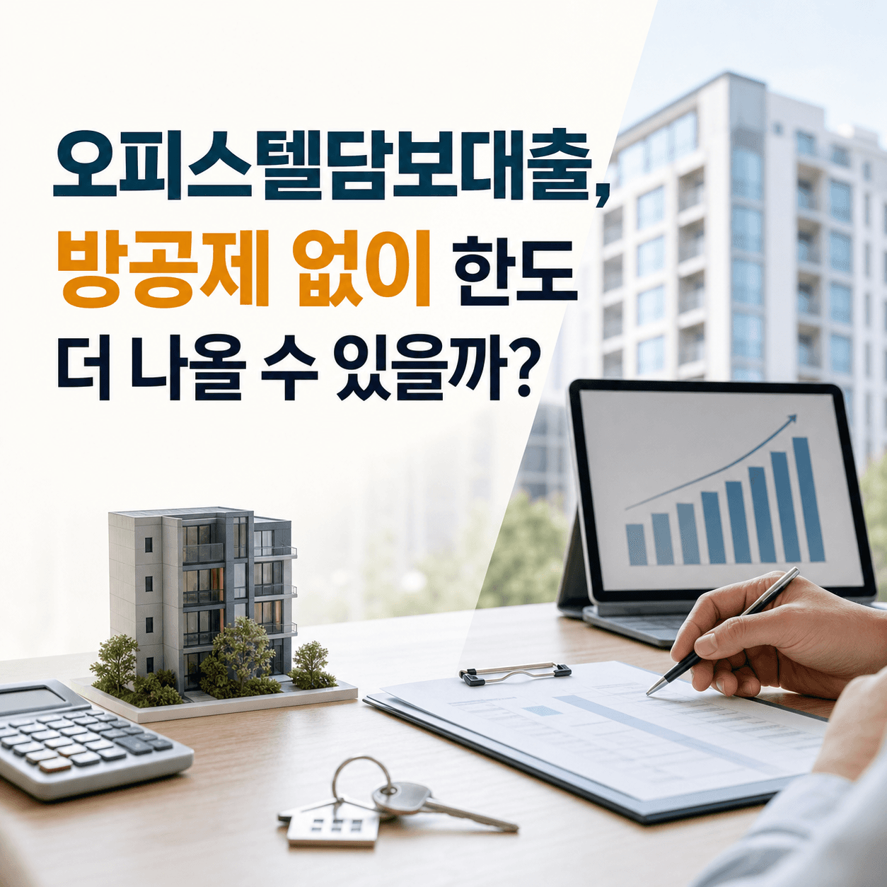 오피스텔담보대출, 방공제 없이 한도 더 나올 수 있을까? - 뱅크몰 금융정보