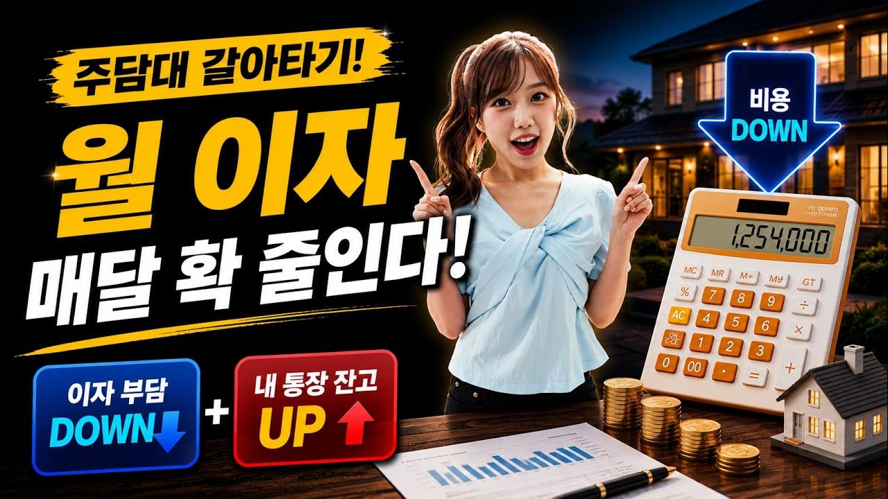 주택담보대출 갈아타기 타이밍 총정리 | 대환대출로 월 이자 줄이는 방법 - 뱅크몰 금융정보